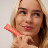 Tinted Lip Butter Balm – Hydrating Vegan Lip Balm for Instant Moisture & Shine – Poppy