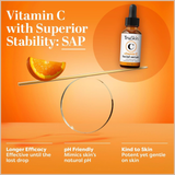 Vitamin C Face Serum with Hyaluronic Acid & Vitamin E – Brightening & Anti-Aging