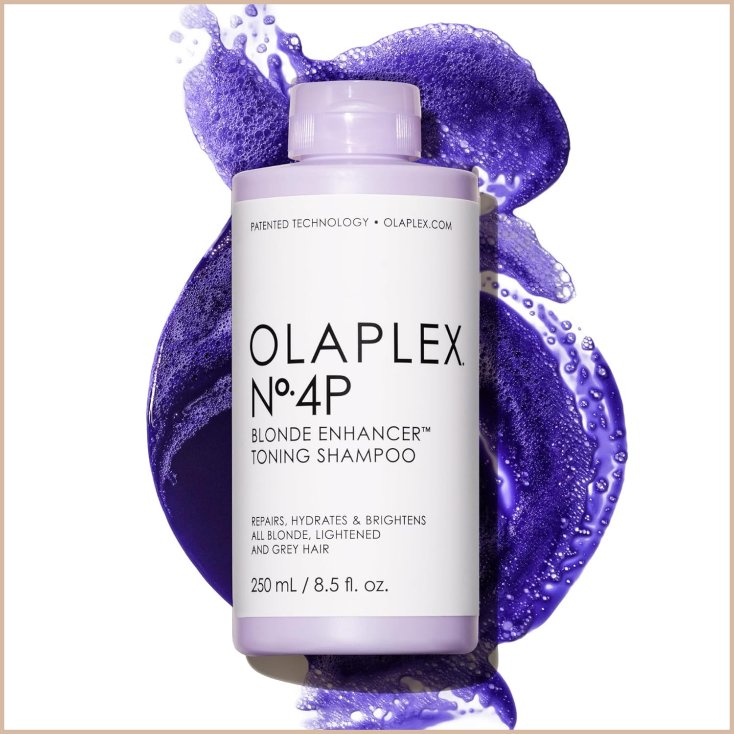 Olaplex No.4P Blonde Hair Hydrating & Brightening Purple Toning Shampoo